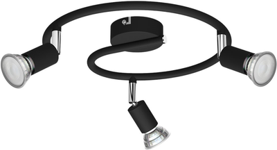 Спотовый светильник Philips Limbali plate/spiral Черный 3x50W (929003253301)
