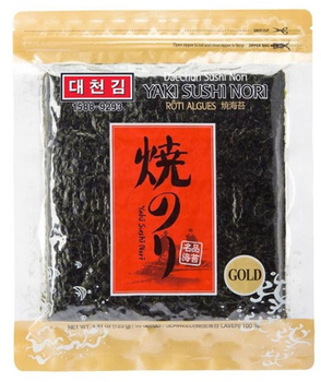 Водорості для суші Asia Foods Gold Daechun Sushi Nori 125 г (8809171520766)