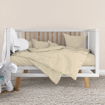 Комплект постільної білизни у ліжечко дитячий Home Line 147х112 см Зорі Бязь (193597 HL)