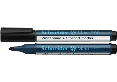 Маркер для досок и флипчартов SCHNEIDER MAXX 290 2-3 мм, черный