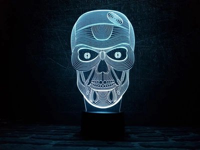 Нічник-світильник 3D "Череп" 3DTOYSLAMP (osv0001209)