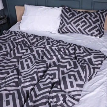 Комплект постельного белья Mirson Полуторный 143х210 см 22-1395 Geometric Design Сатин (2200010565188)