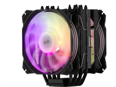 Процессорный кулер для ПК 2E GAMING Air Cool AC120D6-ARGB, LGA 1700, 4 pin PWM, 3 pin + 5 VARGB, TDP 200 W