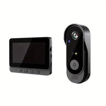 Дверной звонок с беспроводной камерой и экраном Wi Fi Smart X8 видеодомофон для дома с ночным видением
