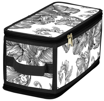Кошик Idea Home DB-23 Anthracite Flowers 30x15x15 см DB-23 прям. з/кр з/блиск Anthrac
