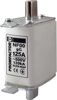 Запобіжник ножовий з плавкою вставкою Промфактор NF00.125A 500V 120kA
