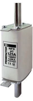 Запобіжник ножовий з плавкою вставкою Промфактор NF0.125A 500V 120kA