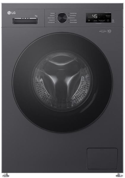 Стиральная машина lg фронтальная, 7кг, 1200, a+++, 44см, дисплей, пар, инвертор, черный f2y1hs5j