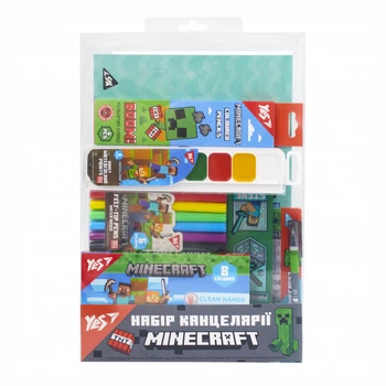 Набор канцелярии № 1 Yes Minecraft 9 предметов