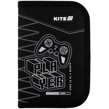 Пенал з наповненням Kite Player K25-622H-6, 1 відділення, 2 відвороти