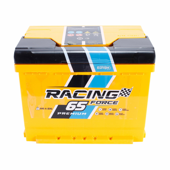 Автомобільний акумулятор RACING FORSE Premium (-/+) 12V 65Ah (640A) Euro (AKBLU11651)