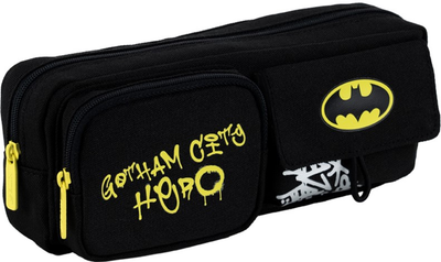 Пенал шкільний Kite DC Batman 8х21х7 см Чорний (DC25-2701)