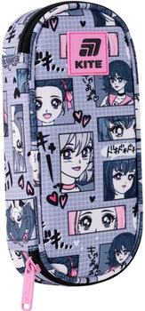Пенал шкільний Kite Anime Girl 22x8.5x4.5 см (K25-599-9)