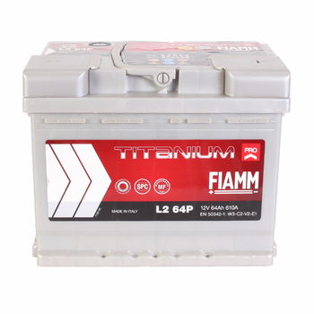 Автомобільний акумулятор FIAMM Titanium Pro (-/+) 12V 64Ah (610A) Euro L264P (AKBLI1107)