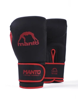 Рукавички MANTO Boxing Gloves ESSENTIAL black-red 14 OZ