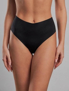 Бесшовные трусики стринги Nude Naked 24/7 XL Черные (N02007)