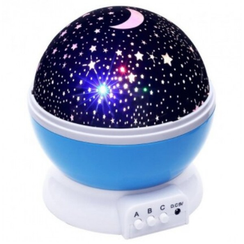 Ночник-проектор звездного неба в детскую комнату Star Master Синий (kt-0123)