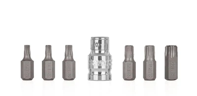 Набор насадок 7 предметов TORX Т25-Т55 Geko (G10039)
