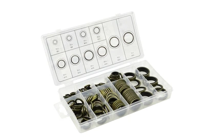 Набор металлических и резиновых шайб, 150 шт. Geko (G03606)