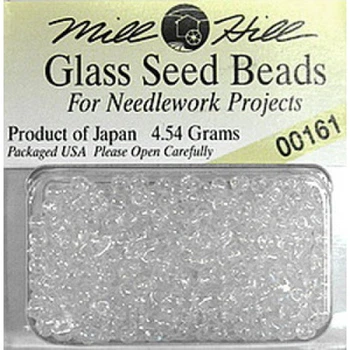 Бісер для вишивки Mill Hill Glass Seed Beads кристал (00161)