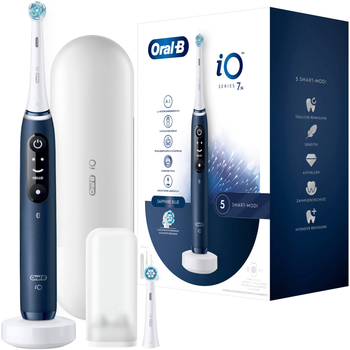 Електрична зубна щітка Oral-B iO 7N Синя + Brush Head + TC (4210201409311)
