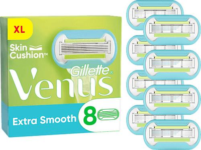 Змінні картриджі для гоління ( касети) жіночі Venus Extra (Deluxe) Smooth 8 касет