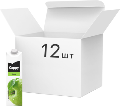 Упаковка соку Cappy Яблуко 1 л х 12 шт (5449000002877)