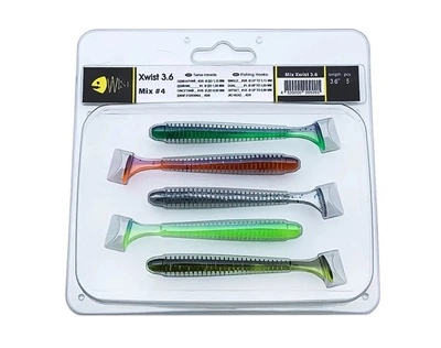 Силікон Wist Xwist Floating 3,6" 5шт. Mix #4