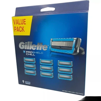 Сменные кассеты Gillette ProShield Chill для гладкого и комфортного бритья (9 шт)