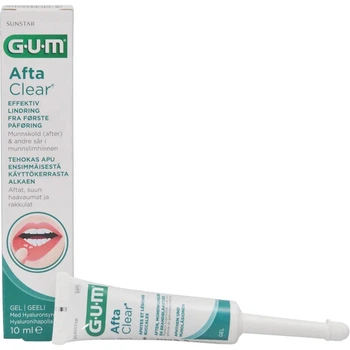 Гель для ухода за полостью рта GUM Afta Clear против травм и язв 10 мл