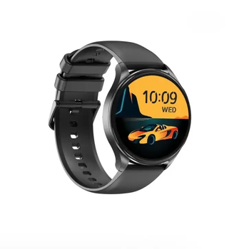 Розумний водонепроникний спортивний смарт-годинник Blackview X20 Amoled 1,43' Bluetooth Чорний ремінець