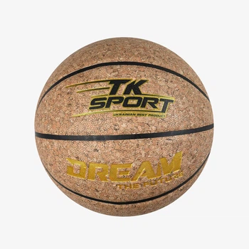 Баскетбольный мяч №7 TK Sport PU бежевый C 70356
