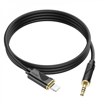 Кабель Aux to Lightning (1m) — Hoco UPA30 IP — Black