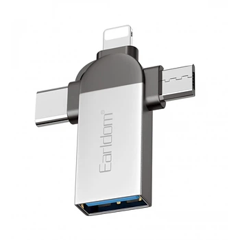 Адаптер OTG USB 3.0 на Micro-USB USB, Lightning, USB-C — Earldom ET-OT93