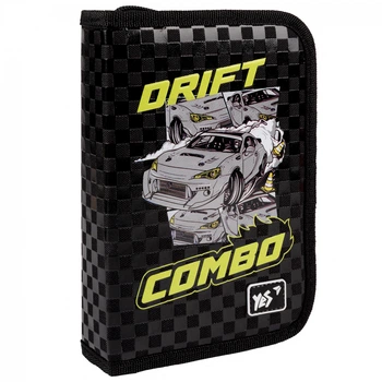 Пенал твердий одинарний з двома клапанами Yes Drift King HP-04