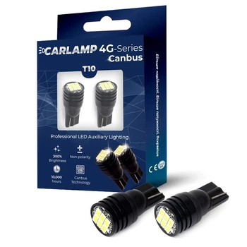 Светодиодные лампы W5W Canbus 6000K в габариты с обманкой Carlamp (T103020)
