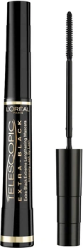 Тушь для ресниц L'Oreal Telescopic Carbon Black удлинение и разделение Ультра-Черная 8 мл (3600521377024)