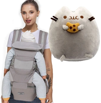 Хипсит, Эрго-рюкзак, переноска Baby Carrier 6 в 1 Серий и Пушин кэт с печеньем в лапках 15х18см(vol-9728)