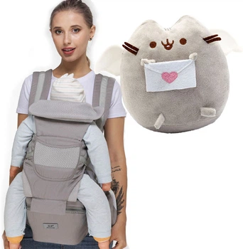 Хипсит, Эрго-рюкзак, переноска Baby Carrier 6 в 1 Серий и Пушин кэт Ангелочек с письмом 20х23см(vol-9725)