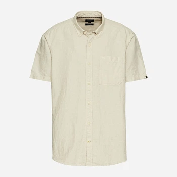 Сорочка літня чоловіча Camel Active Shortsleeve Shirt 409256-5S56-16 M Бежева (4064478957989)
