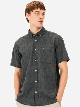 Рубашка хлопковая летняя мужская Camel Active Shortsleeve Shirt 409262-5S62-48 2XL Темно-синяя (4064478959181)