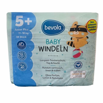 Підгузки Bevola Baby 5+ Junior Plus (11-18 кг), 34 шт