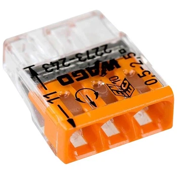 Клемма WAGO COMPACT 2273-243 3х2,5 (с пастой)
