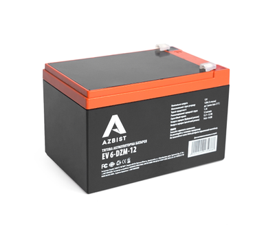 Тягова акумуляторна батарея AGM AZBIST 6-DZM-12, 12V 12Ah F2 (151х98х101 мм) Black Q3