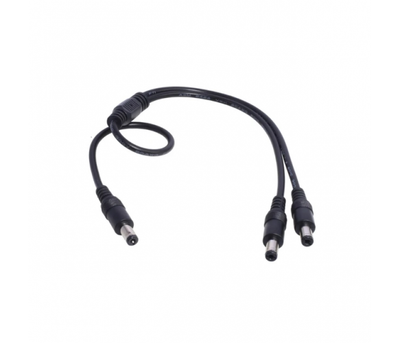 Дільник живлення DC-M-2xDC-M (D 5,5x2,5мм) кабель довжиною 50см
