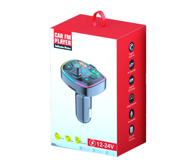 FM-модулятор Q8 з еквалайзером, 3.1A, USB, TF, 55.5х41.5х37.5