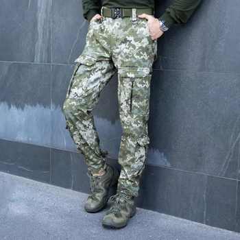 Штани тактичні Pobedov Hardy Soft Shell Cargo Pixel M