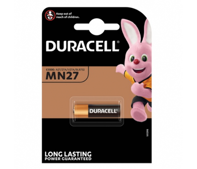 Батарейка лужна DURACELL MN27 BLN, 1шт в блістері, ціна за блістер