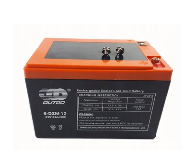 Тягова акумуляторна батарея AGM OUTDO 6-DZM-12, 12V 12Ah, (150 х 100 х 96), Q4