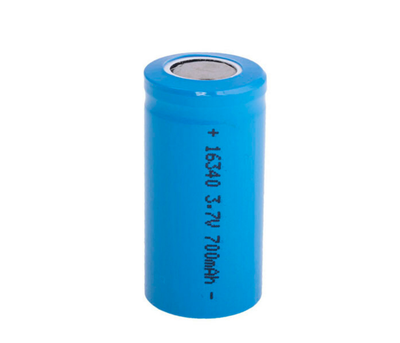 Акумулятор 16340 Li-Ion Vipow ICR16340 FlatTop, 700mAh, 3.7V, Blue Q50 - 500